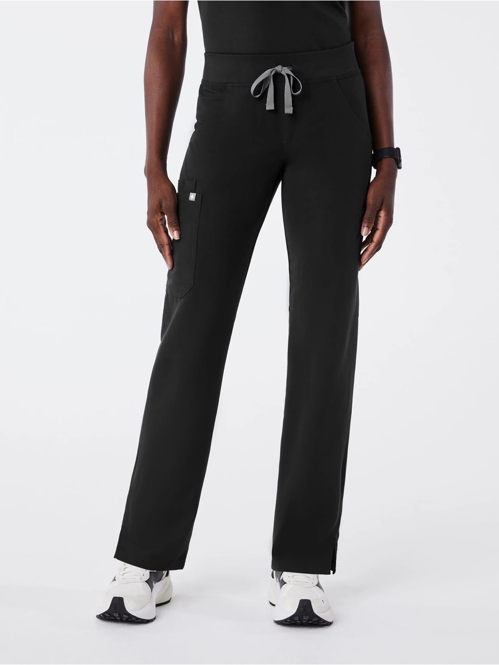 Figs Kade Straight-Leg Scrub Pant Black Size Large